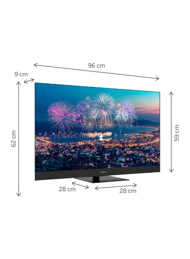 طومسون تلفزيون تومسون 43 بوصة QLED 4K UHD سمارت جوجل TV – ريسيفر داخلي – بث التطبيقات والقنوات الرقمية – موديل THO43VS3QSUTSA - Image 2